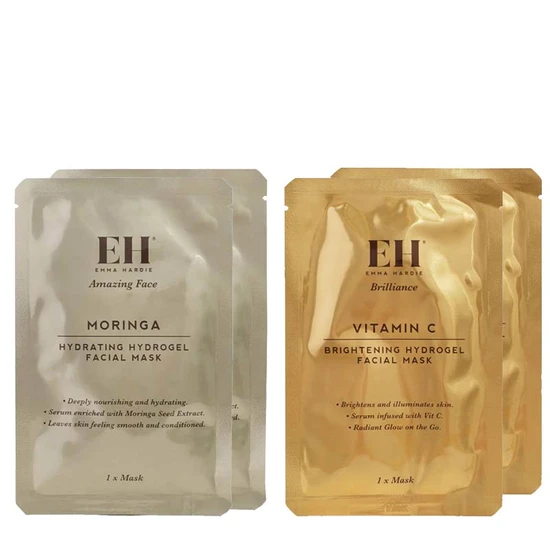 Emma Hardie The Ultimate Hydrate & Glow Hydrogel Masks 4 Masks