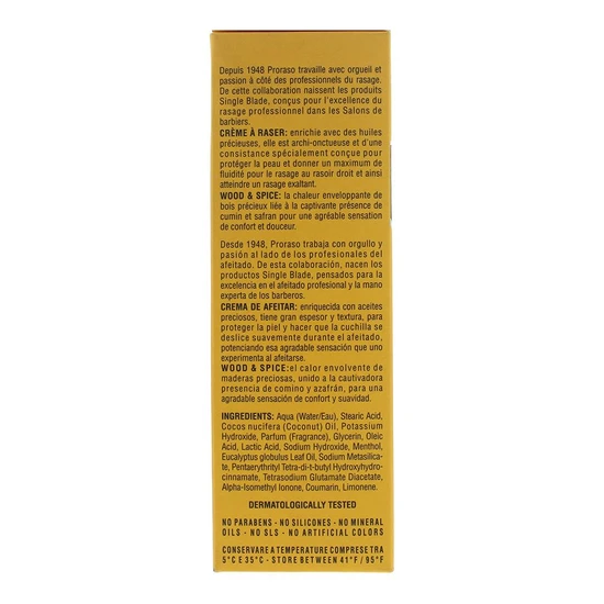 Proraso Wood & Spice Shaving Cream 275ml