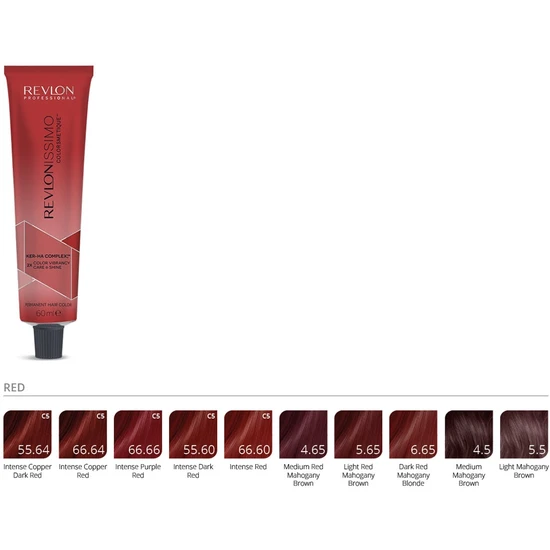 Revlon Issimo Coloursmetique Permanent Hair Colour Red 60ml / 4.65 Medium Red Mahogany Brown