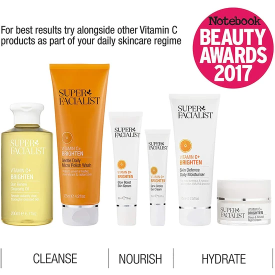 Super Facialist Vitamin C + Brighten Glow Boost Skin Serum 30ml