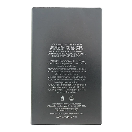 Nicole Miller Black Eau De Toilette 100ml