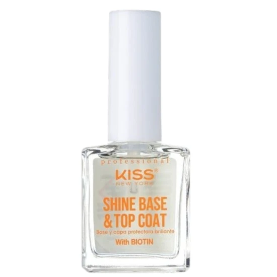 Kiss Professional Shine Base & Top Coat With Biotin Anti Chipping 13ml