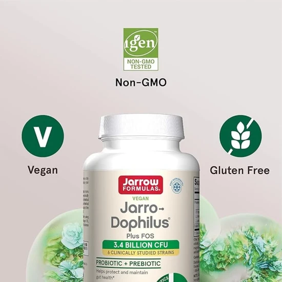 Jarrow Formulas JarroDophilus + FOS Capsules 100 Capsules