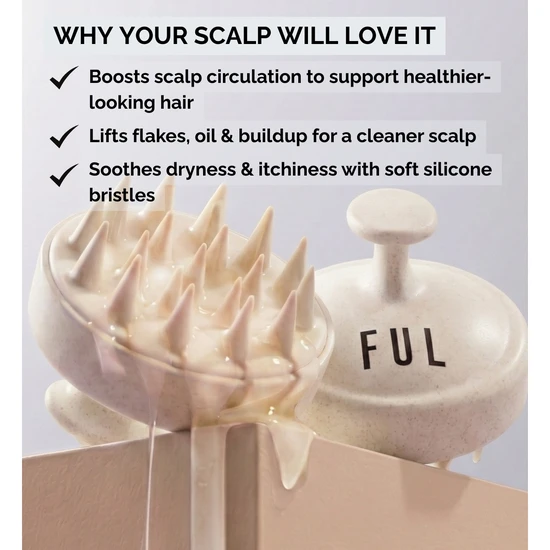 FUL SCALP MASSAGER SHAMPOO BRUSH