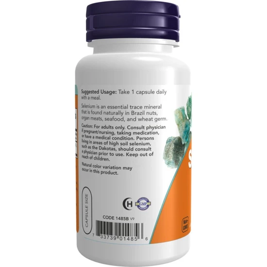 NOW Foods Selenium 200mcg Capsules 90 Capsules
