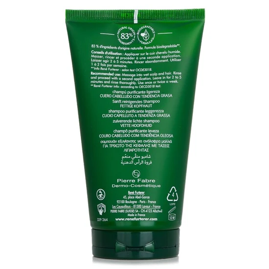 René Furterer Curbicia Purifying Ritual Normalising Lightness Shampoo Scalp Prone To Oiliness 150ml