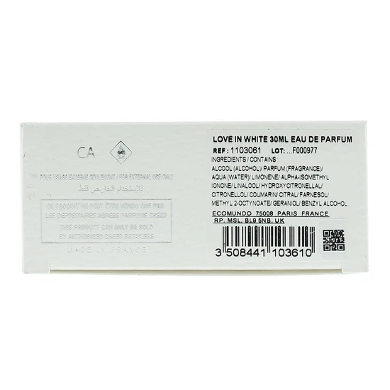 Creed Love In White Eau De Toilette 30ml