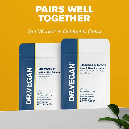 Dr Vegan Debloat & Detox Capsules 60 Capsules
