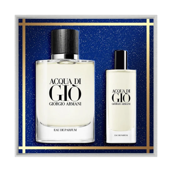 Giorgio Armani Acqua Di Gio Eau De Parfum Gift Set 75ml Eau De Parfum + 15ml Eau De Parfum