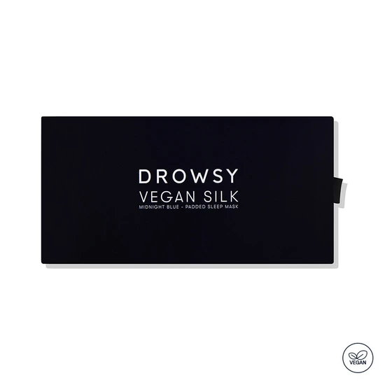 Drowsy Vegan Silk Sleep Mask Midnight Blue
