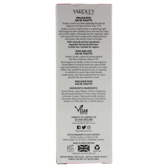 Yardley English Rose Eau De Toilette 50ml