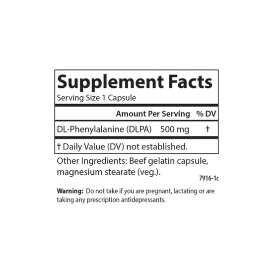 Carlson Labs DLPA 500mg Capsules 60 Capsules