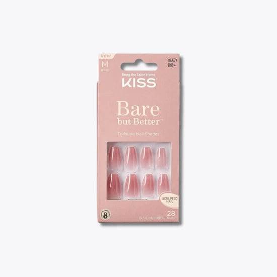 Kiss Bare-But-Better Acrylic Gel Nails Nude Nude