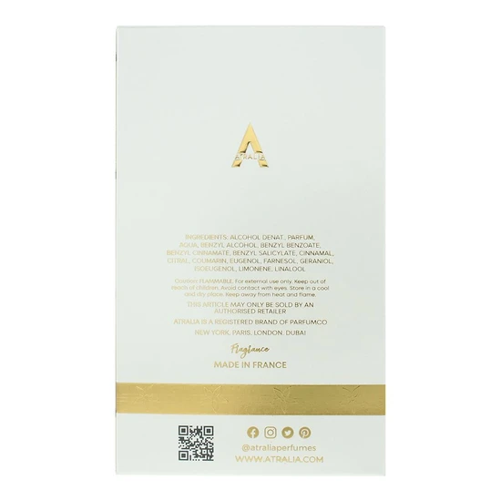 Atralia Sensual Vanilla Eau De Parfum 100ml