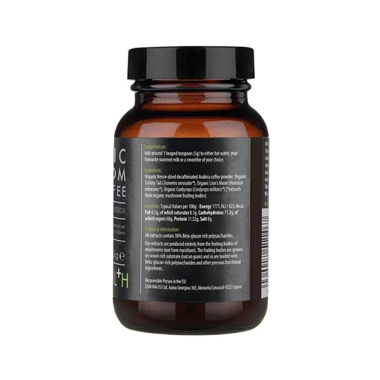 KIKI Health Mushroom Extract Decaffeinated Coffee Powder 75g