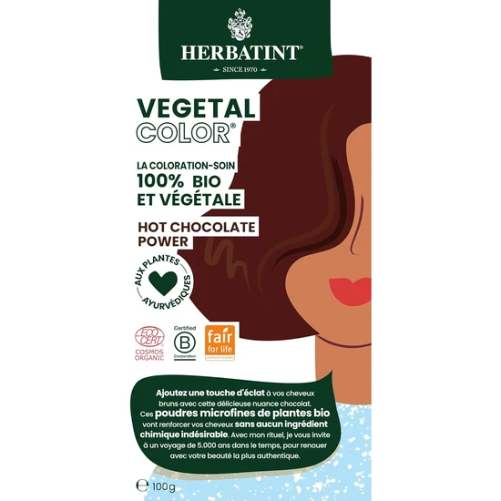Herbatint Vegetal Organic Hair Colour Hot Chocolate Power 100g