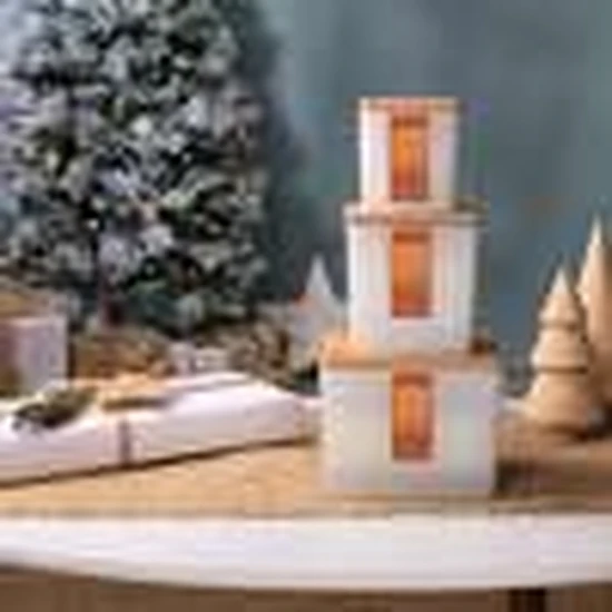 BAMBOO Candle Centrepiece Candle Orange Zest & Clove Oil 320g