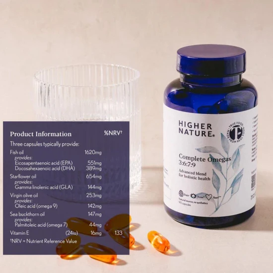 Higher Nature Complete Omegas 3:6:7: Capsules 9 Capsules