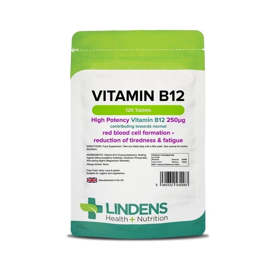 Lindens Vitamin B12 250mcg Tablets 120 Tablets
