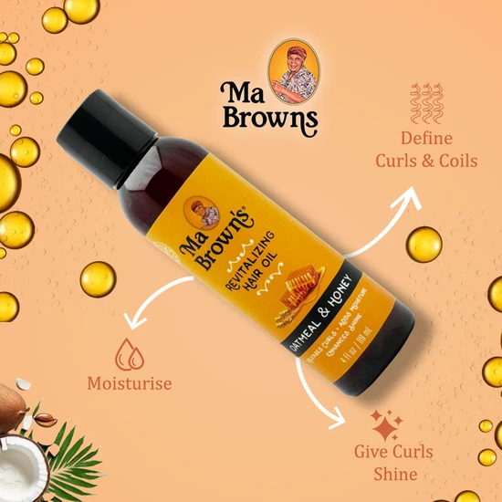 Ma Browns Revitalising Hair Oil With Oatmeal & Honey 119ml