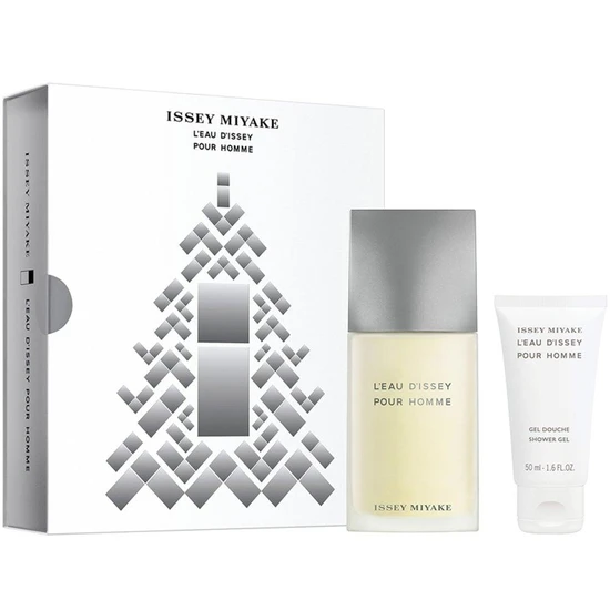 Issey Miyake L'eau Pour Homme Men's Gift Set 75ML Eau De Toilette + 50ML Shower Gel