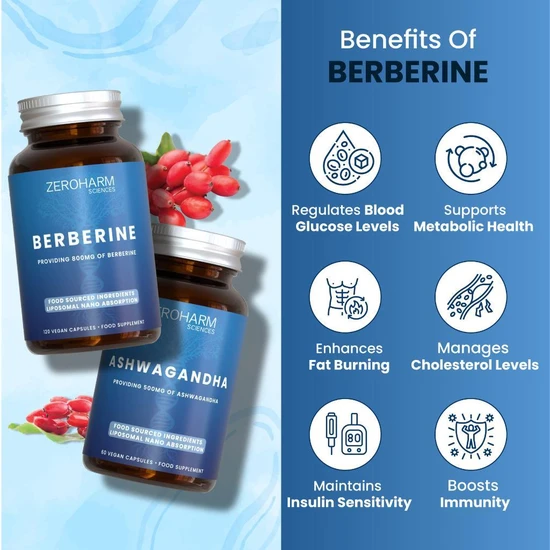 ZeroHarm Liposomal Berberine 800mg Capsules 120 Capsules