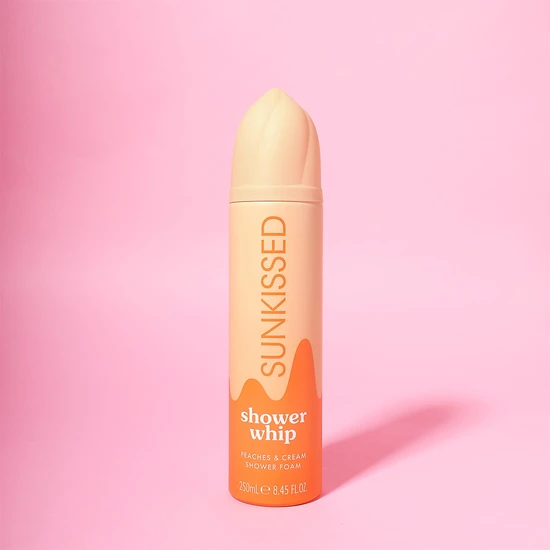 Sunkissed Shower Whip Peaches & Cream Shower Foam 250ml