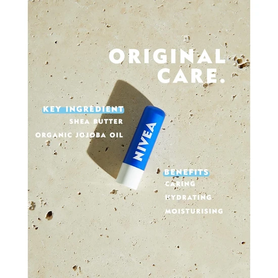 Nivea Original 24h Plus Moisture Care Lip Balm 4.8g