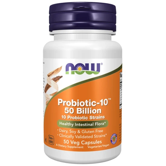 NOW Foods Probiotic-10 50 Billion Capsules 50 Capsules