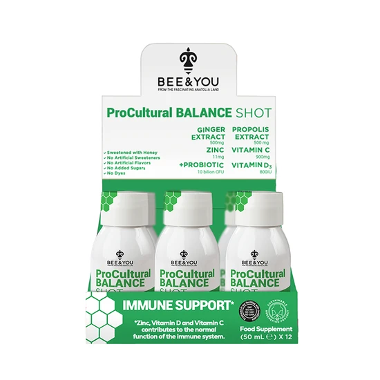 BEE&YOU Propolis Immune Shot Probiotic 12 x 50ml