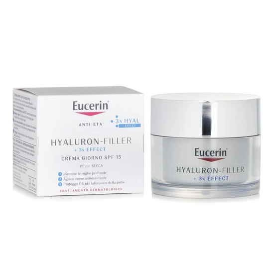 Eucerin Hyaluron Filler + 3x Effect Day Cream SPF 15 For Dry Skin 50ml