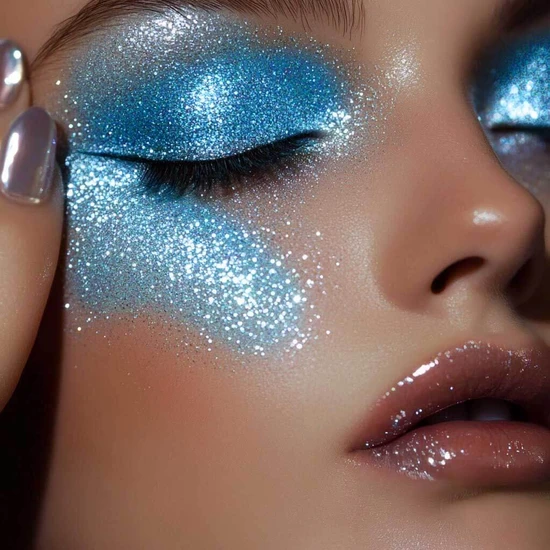 Stargazer Face Glitter Gel Blue