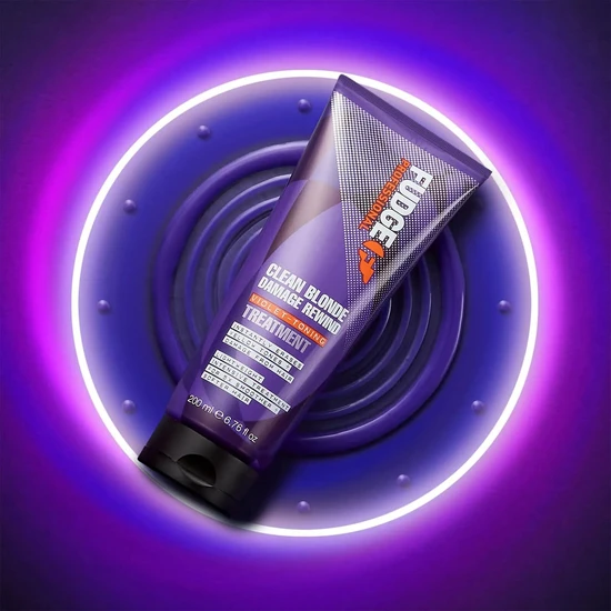 Fudge Professional Clean Blonde Damage Rewind Violet Toning Treatment 200ml