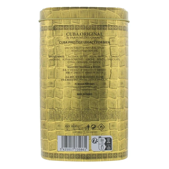 Cuba Prestige Legacy For Men Eau De Toilette 90ml