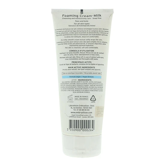 Embryolisse Foaming Cream Milk 200ml