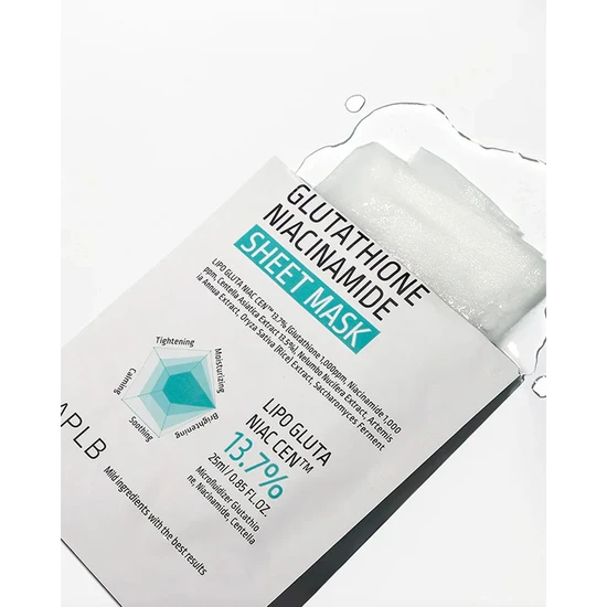 APLB Glutathione Niacinamide Sheet Mask 25ml
