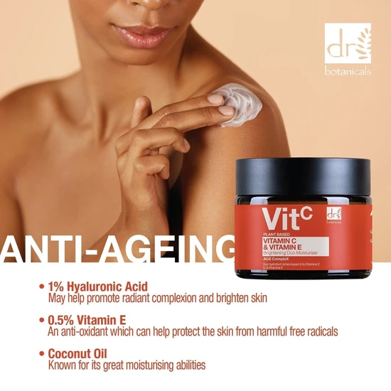Dr Botanicals Vitamin C 1% & Vitamin E Brightening Duo Moisturiser 60ml