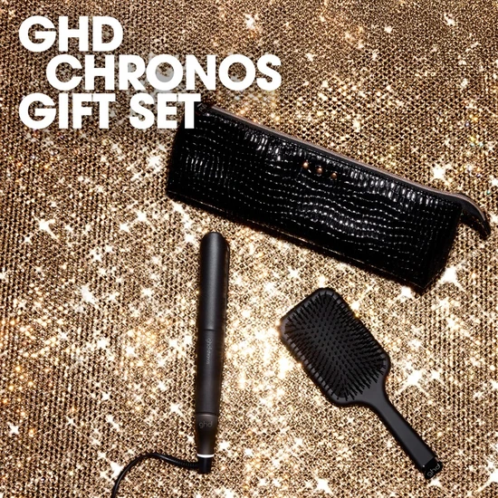 ghd Chronos Hair Straightener Christmas Gift Set Black