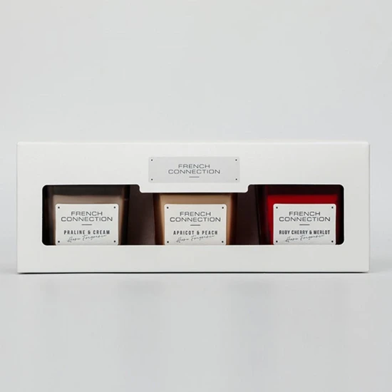 French Connection Autumn Collection Trio Of Candles Gift Set 50g x3
