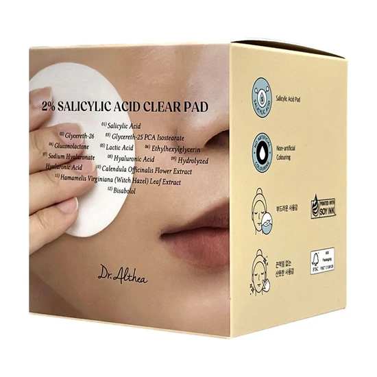 Dr. Althea 2% Salicylic Acid Clear Pad x65