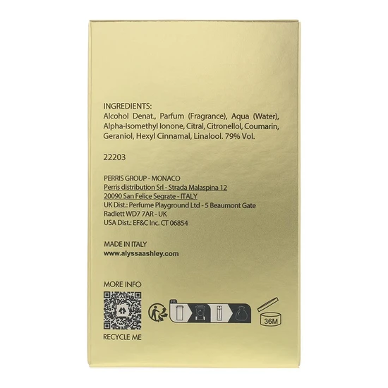 Alyssa Ashley Ambre Rouge Eau De Parfum 30ml