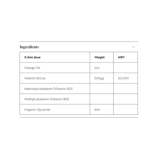 Viridian Liquid B12 Drops 50ml