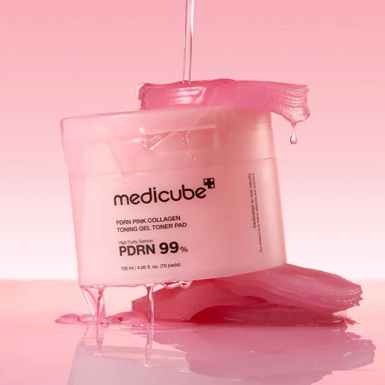 Medicube PDRN Pink Collagen Toning Gel Toner Pad 70 pads