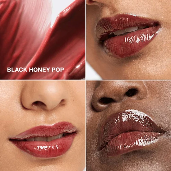Clinique Pop Plush Creamy Lip Gloss 01 Black Honey Pop