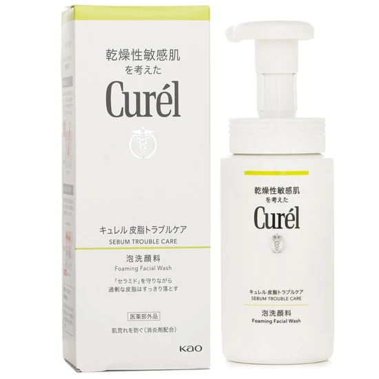 Curel Sebum Trouble Care Foam Facial Wash 150ml