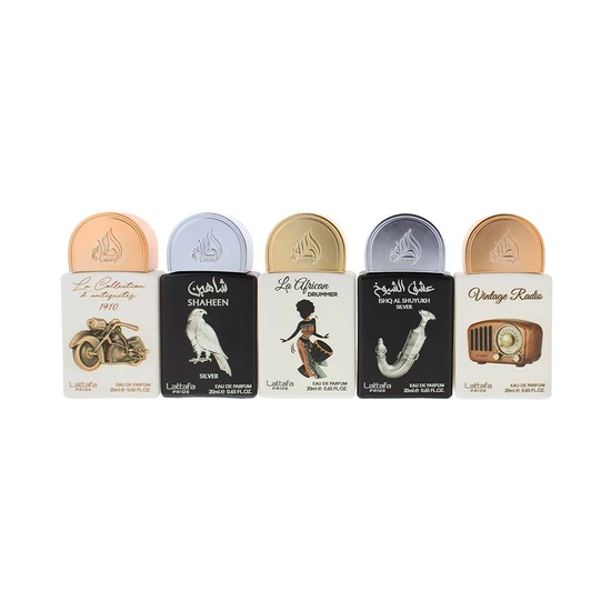 Lattafa Pride Collection No. 5 Eau De Parfum Gift Set 5 x 20ml
