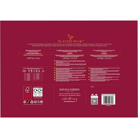 Baylis & Harding The Fuzzy Duck Winter Wonderland Luxury Gown Gift Set