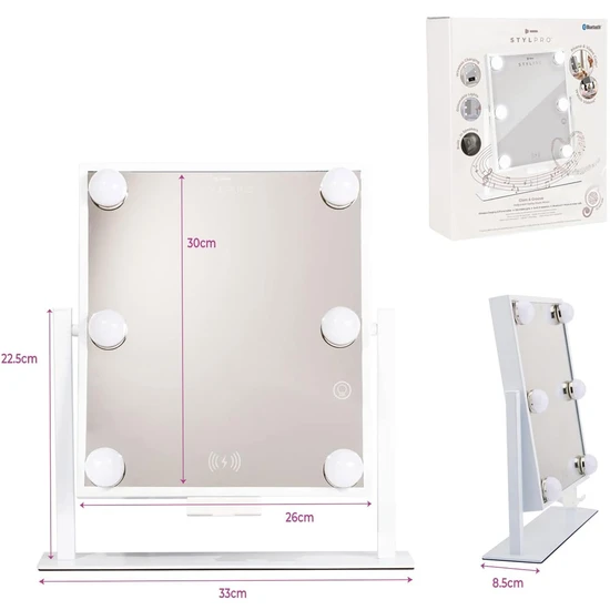 Stylpro Glam & Groove Hollywood Vanity Music Mirror