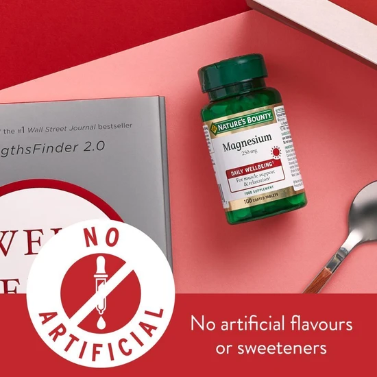 Nature's Bounty Magnesium 250mg Tablets 100 Tablets
