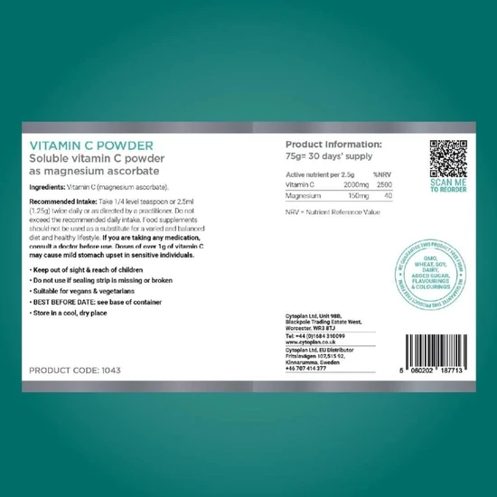 Cytoplan Vitamin C Powder 75g